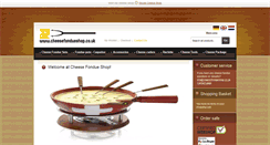 Desktop Screenshot of cheesefondueshop.co.uk
